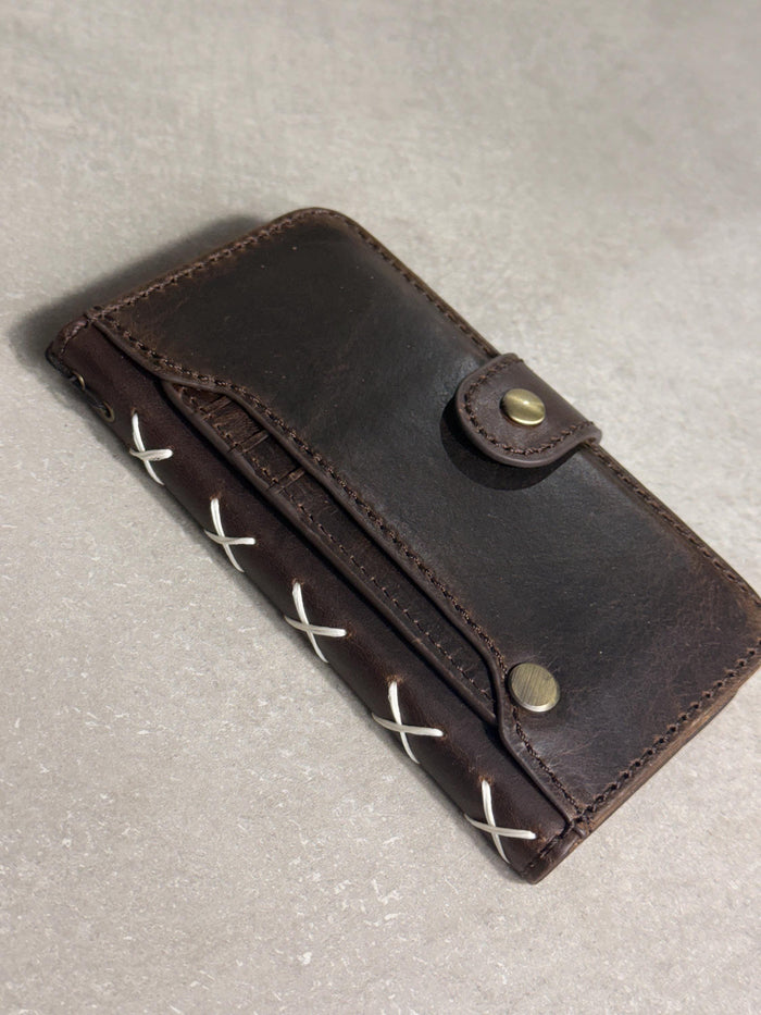 Handmade Leather Wallet Case for Galaxy Z Fold Ultra 8