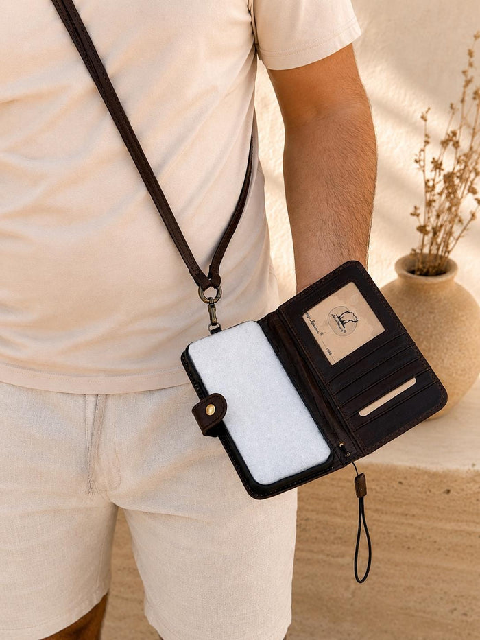 Handmade Leather Wallet Case for Galaxy Z Fold Ultra 8