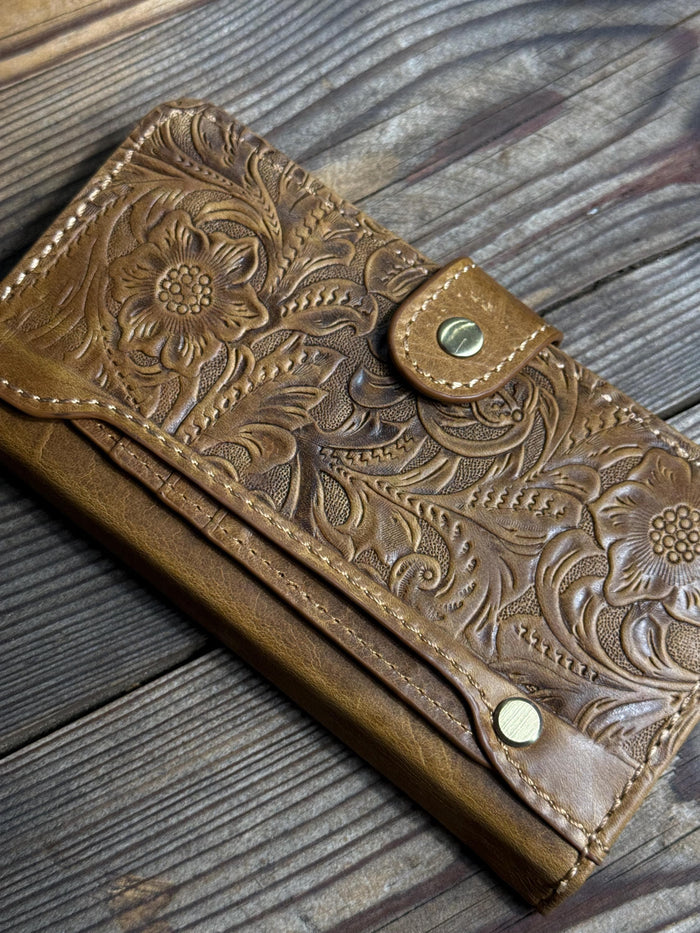Handmade Leather Wallet Case for Galaxy Z Fold