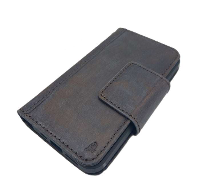 Handmade Leather Wallet Case for Galaxy Z Fold