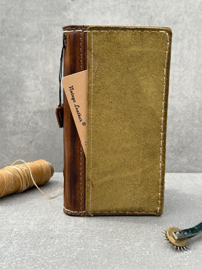 Handmade Leather Wallet Case for Galaxy Z Fold
