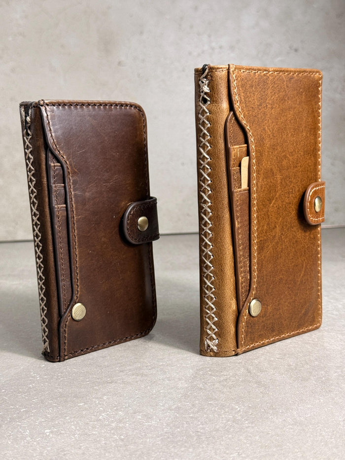 Handmade Leather Wallet Case for Galaxy Z Fold