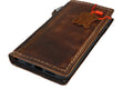 Handmade Leather Wallet Case for Galaxy Z Fold