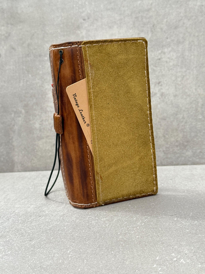 Handmade Leather Wallet Case for Galaxy Z Fold