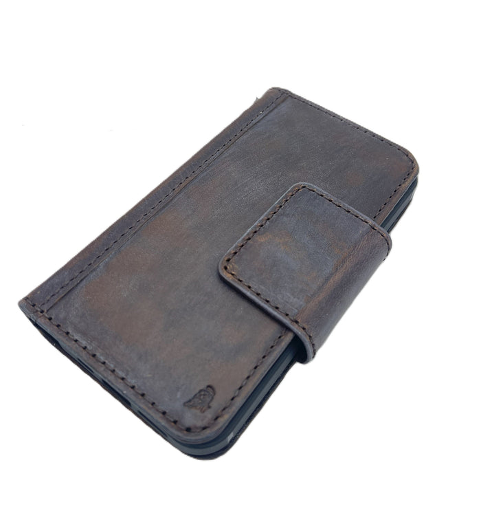 Handmade Leather Wallet Case for Galaxy Z Fold
