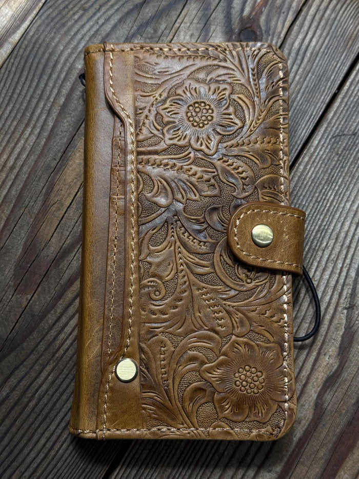 Handmade Leather Wallet Case for Galaxy Z Fold