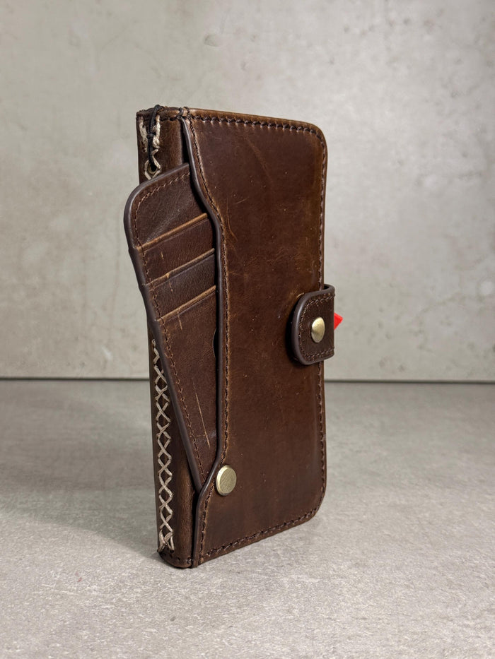 Handmade Leather Wallet Case for Galaxy Z Fold