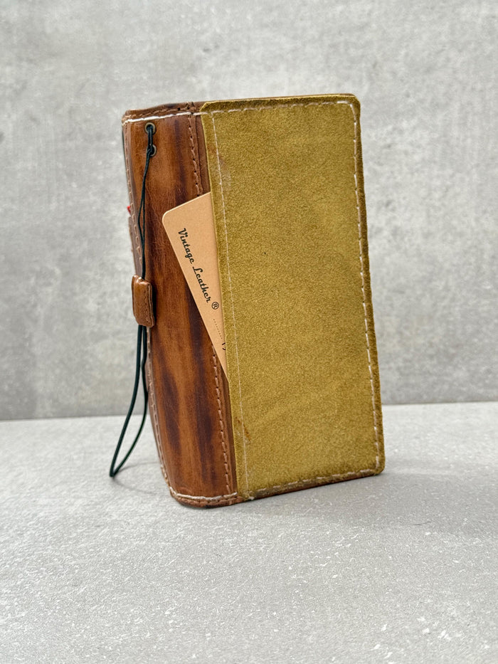 Handmade Leather Wallet Case for Galaxy Z Fold