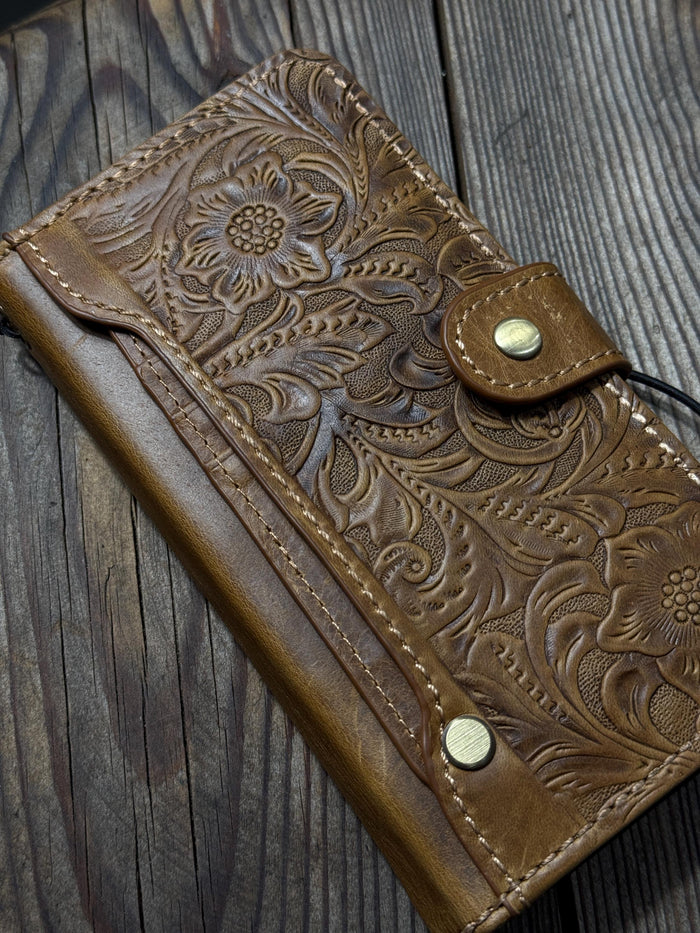Handmade Leather Wallet Case for Galaxy Z Fold