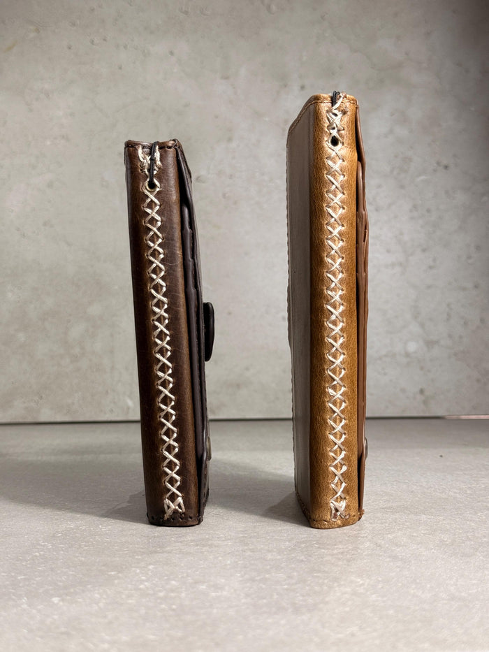Handmade Leather Wallet Case for Galaxy Z Fold