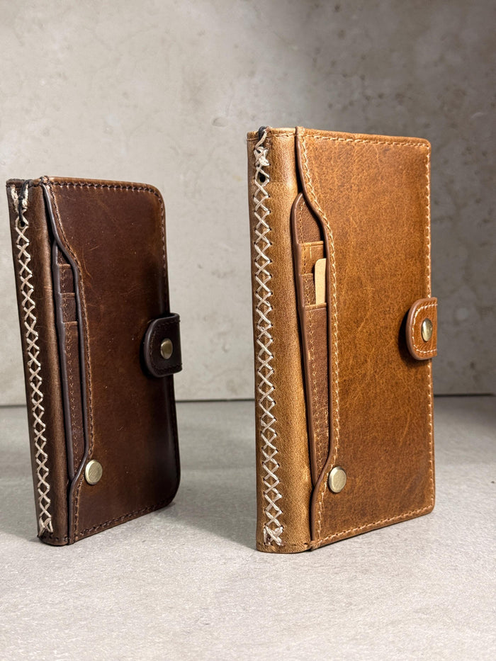 Handmade Leather Wallet Case for Galaxy Z Fold