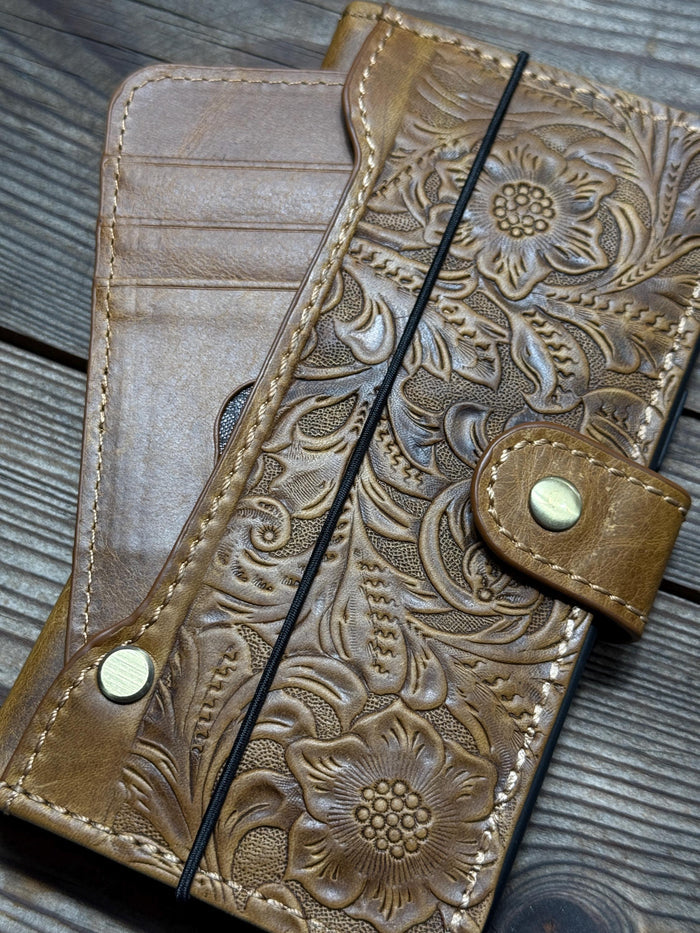 Handmade Leather Wallet Case for Galaxy Z Fold
