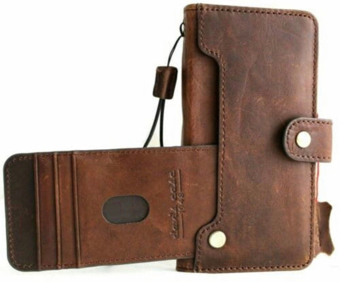 Handmade Leather Wallet Case for Galaxy/Vivo X Fold 3 Pro