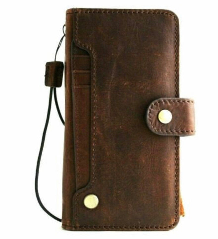 Handmade Leather Wallet Case for Galaxy/Vivo X Fold 3 Pro