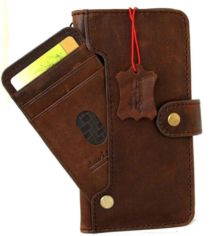 Handmade Leather Wallet Case for Google Pixel 10: Vintage Luxury Cover