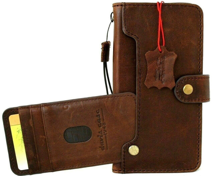 Handmade Leather Wallet Case for Google Pixel 10: Vintage Luxury Cover