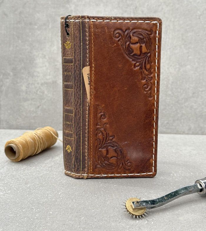Handmade Leather Wallet Case for Google Pixel Fold: Book Style Cover