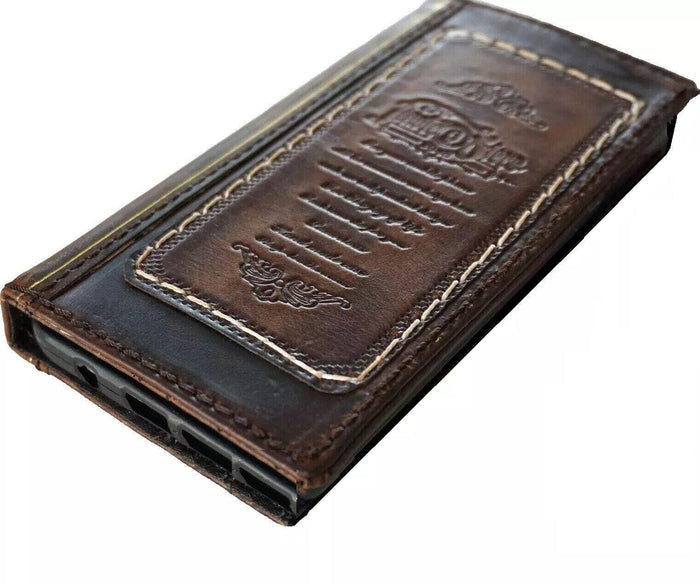 Handmade Leather Wallet Case for Google Pixel Fold
