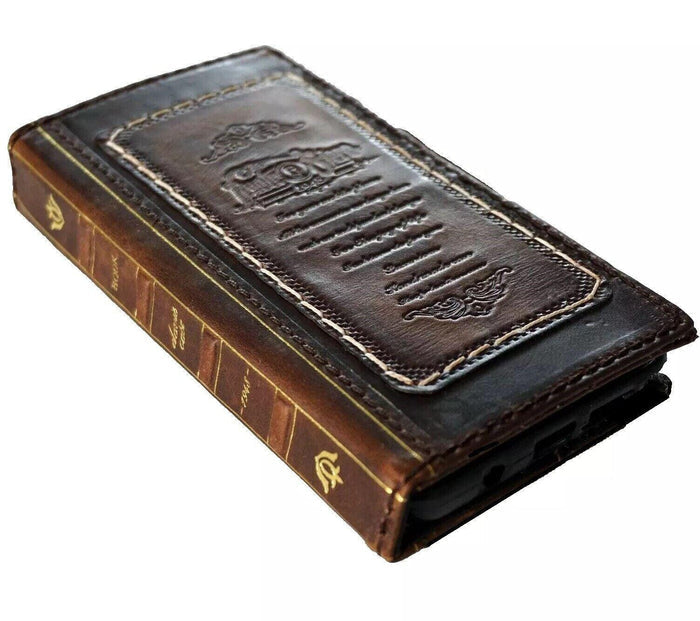 Handmade Leather Wallet Case for Google Pixel Fold