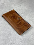 Handmade Leather Wallet Case for Google Pixel: Retro Zip Closure, Card Slots