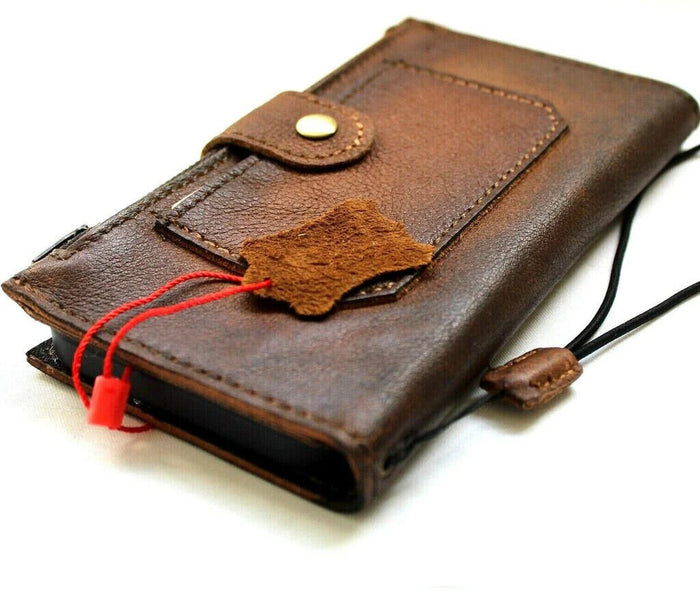 Handmade Leather Wallet Case for Google Pixel: Retro Zip Closure