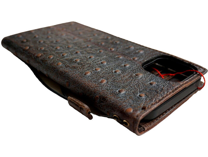 Handmade Leather Wallet Case for Google Pixel: Vintage Book Cover
