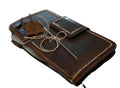 Handmade Leather Wallet Case for Google Pixel: Vintage Card Slots
