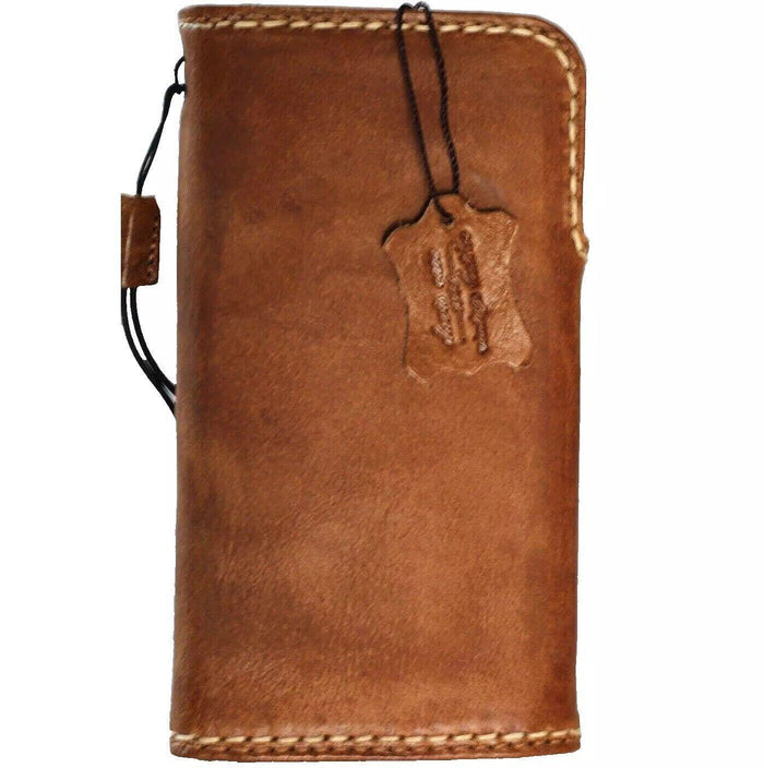 Handmade Leather Wallet Case for Google Pixel: Vintage Card Slots