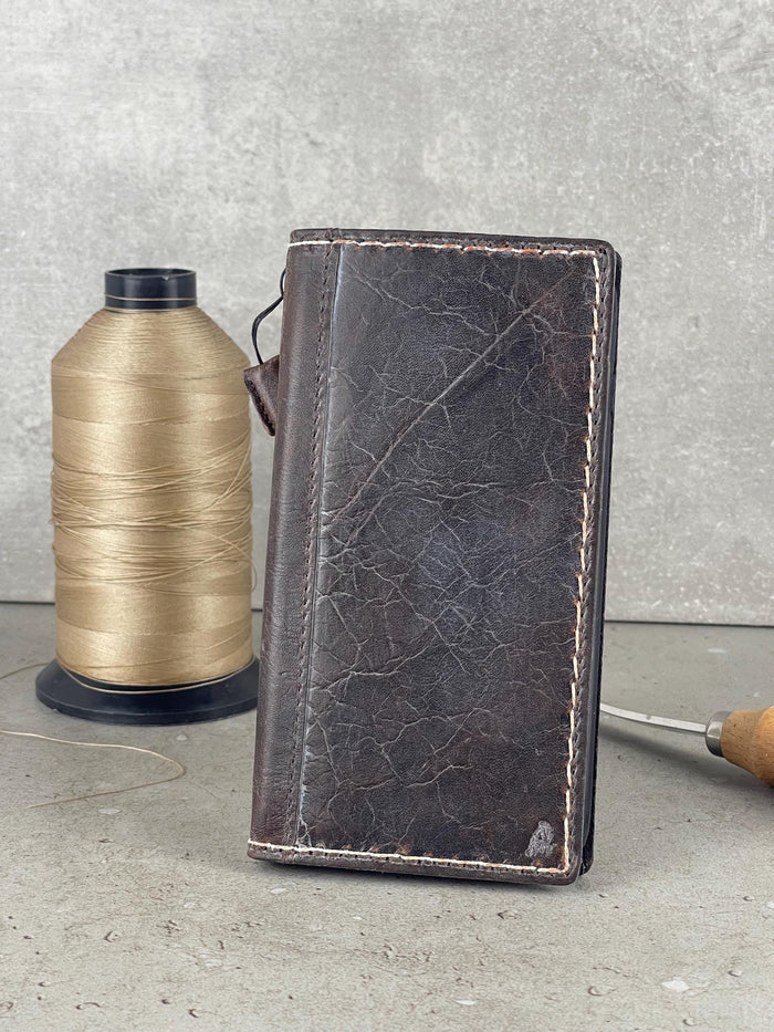 Handmade Leather Wallet Case for Google Pixel: Vintage Card Slots