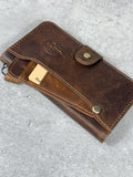Handmade Leather Wallet Case for Google Pixel: Vintage Luxury Cover