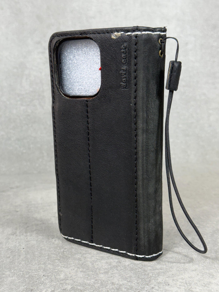 Handmade Leather Wallet Case for Google Pixel: Vintage Luxury Cover