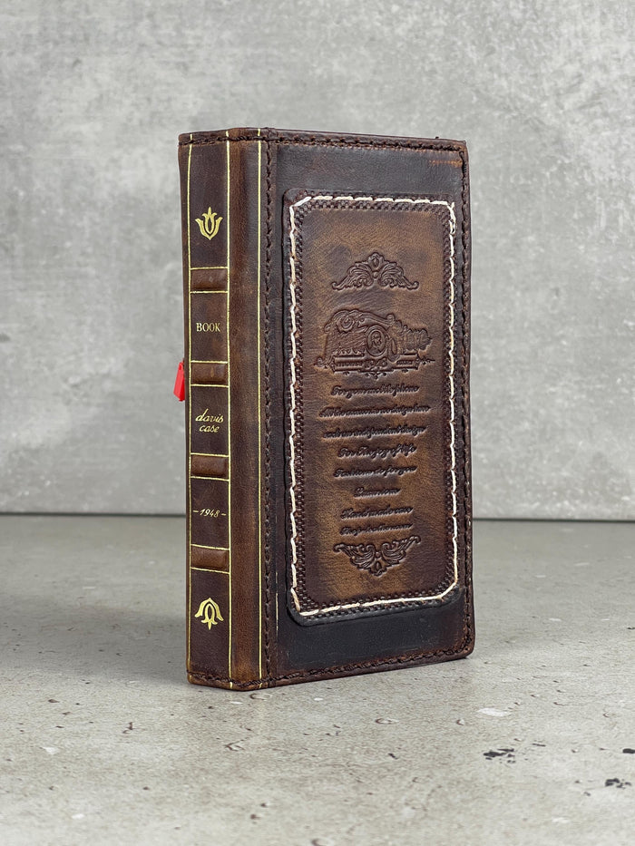 Handmade Leather Wallet Case for OnePlus 12 12R: Luxury Wireless Design