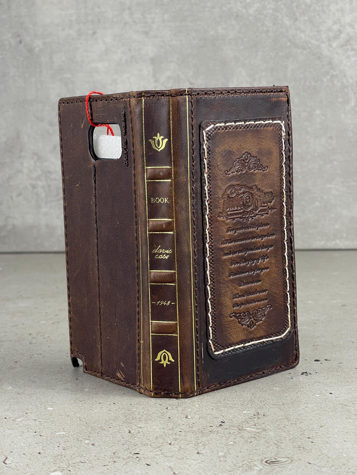 Handmade Leather Wallet Case for OnePlus 12 12R: Luxury Wireless Design