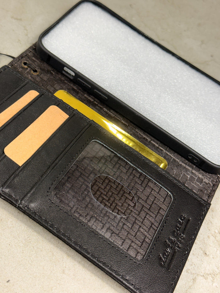 Handmade Leather Wallet Case for OnePlus: Luxury Oiled Finish
