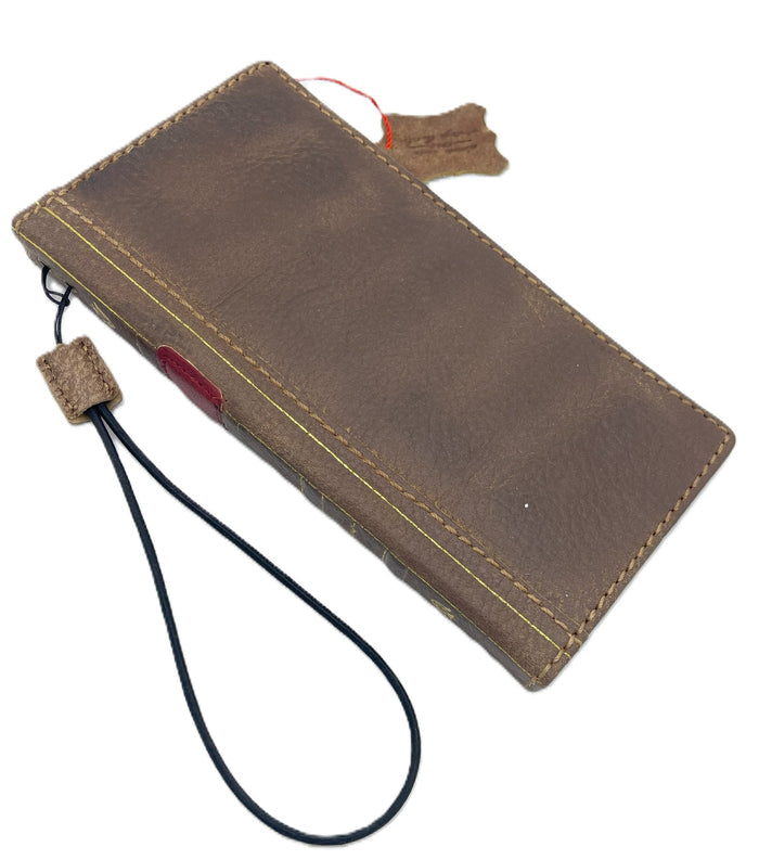 Handmade Leather Wallet Case for OnePlus Oppo Find N3: Luxury Book Design