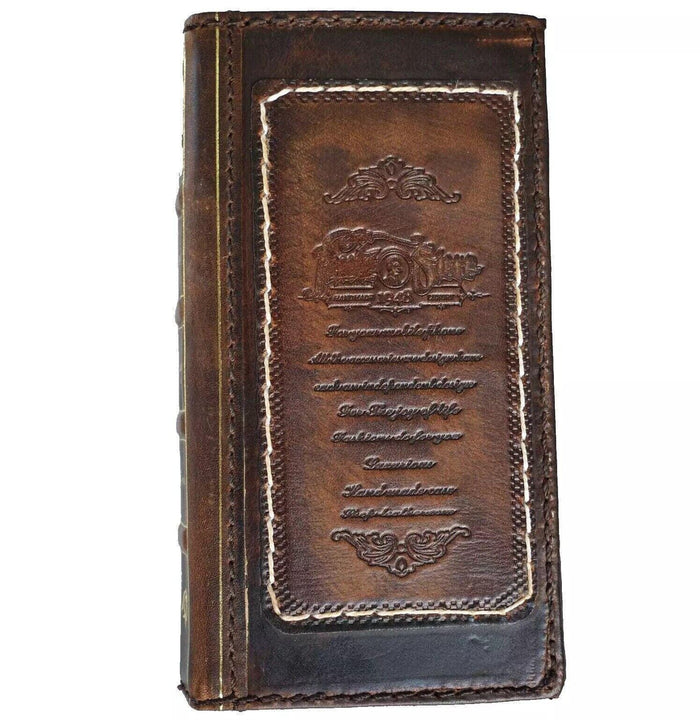 Handmade Leather Wallet Case for OnePlus Oppo Find N3