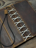 Handmade Leather Wallet Case for OnePlus: Wireless Charge, Card Slots