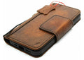 Handmade Leather Wallet Case for OnePlus: Wireless Charge, Card Slots