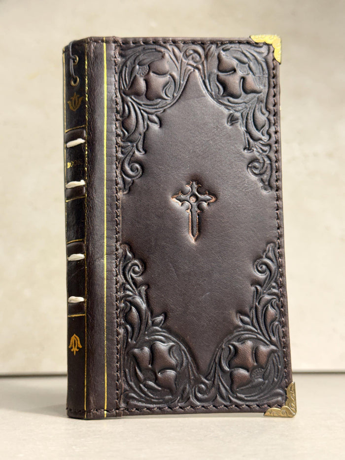 Handmade Leather Wallet Case for OnePlus: Wireless Charge, Card Slots