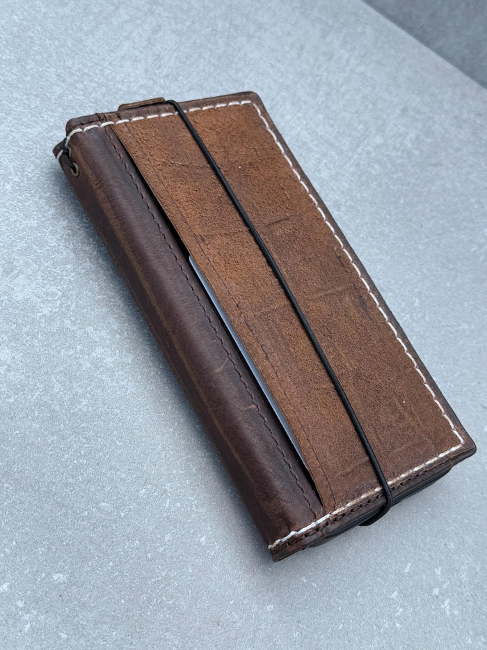 Handmade Leather Wallet Case for OnePlus: Wireless Charge, Card Slots