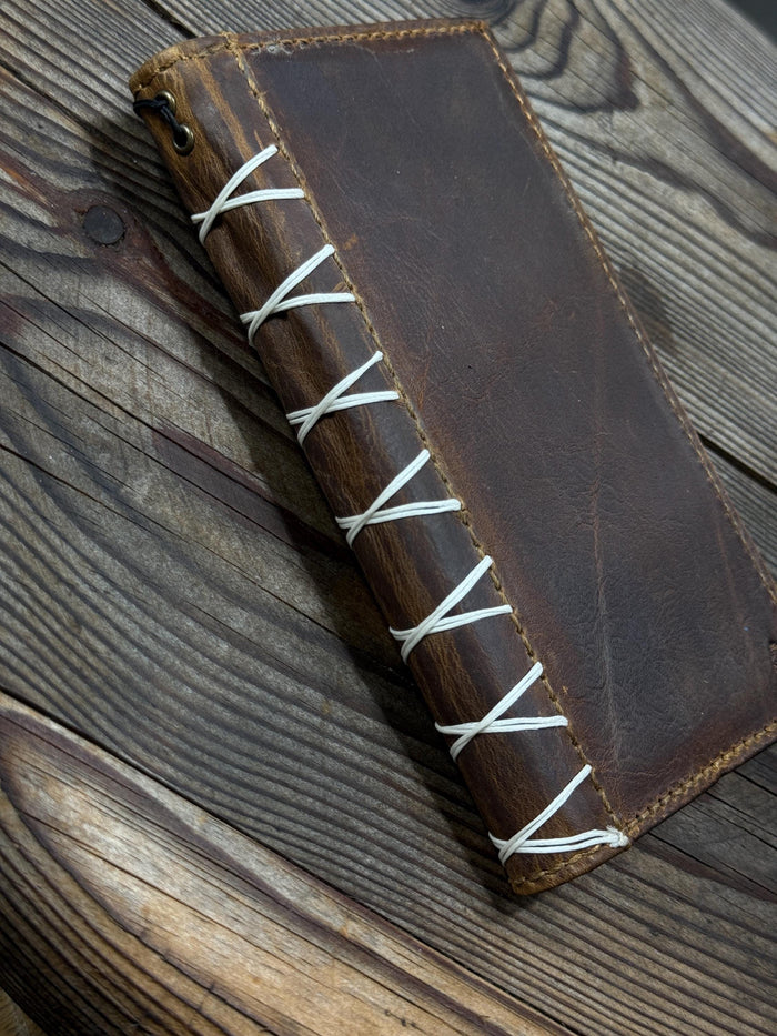 Handmade Leather Wallet Case for OnePlus: Wireless Charge, Card Slots