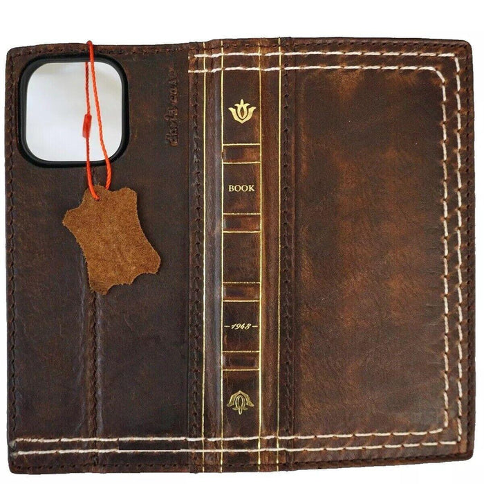 Handmade Leather Wallet Case for Oppo Find N3 - Book Style