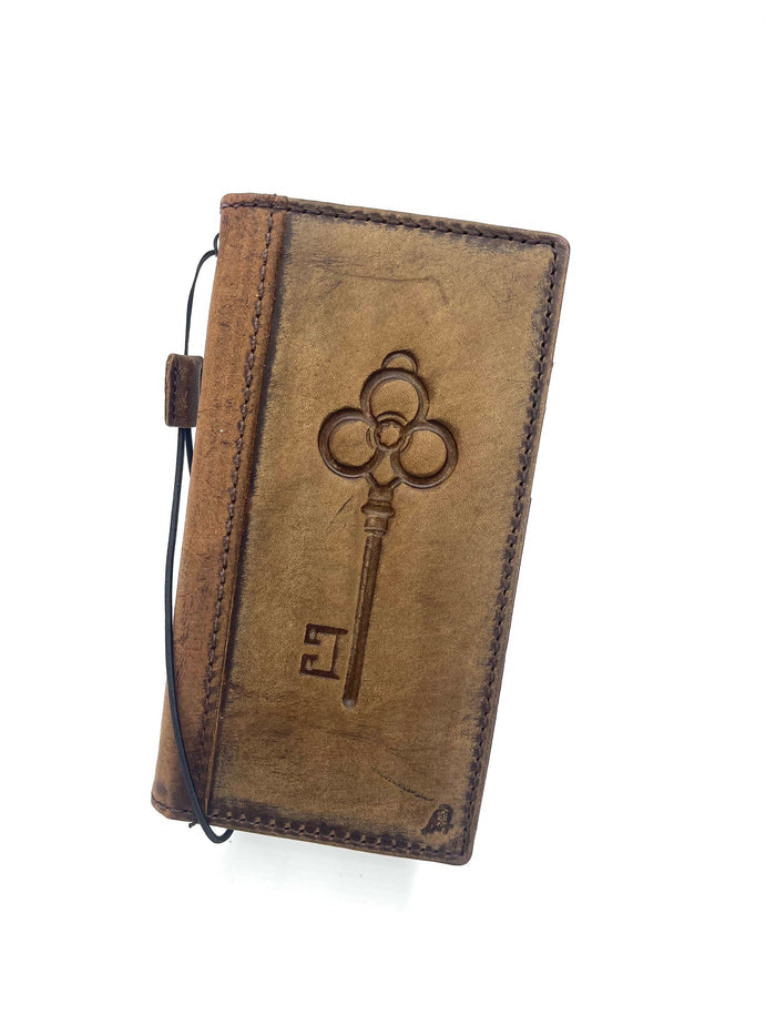 Handmade Leather Wallet Case for Oppo Find N3: Key Design