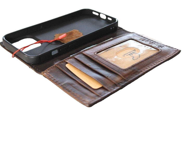 Handmade Leather Wallet Case for Oppo Find N3: Luxury Floral Design