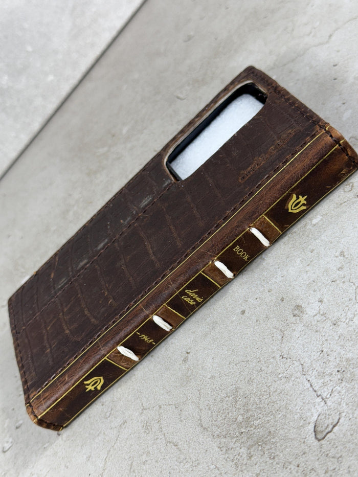 Handmade Leather Wallet Case: Galaxy S21 S22 S23 S24 S25 Ultra, Card Slots