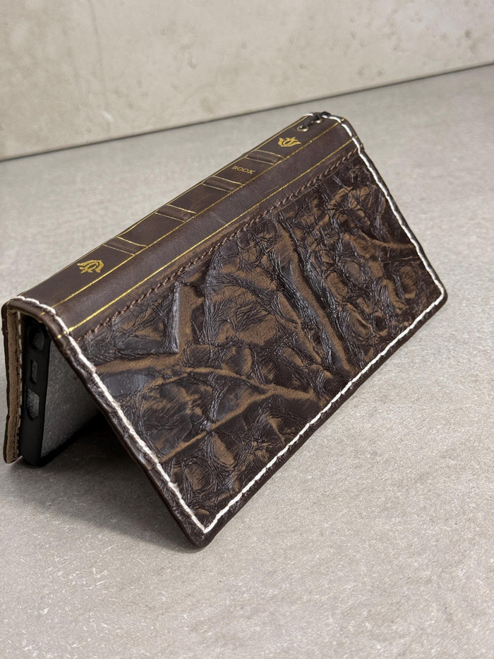 Handmade Leather Wallet Case: Galaxy S21 S22 S23 S24 S25 Ultra, Card Slots