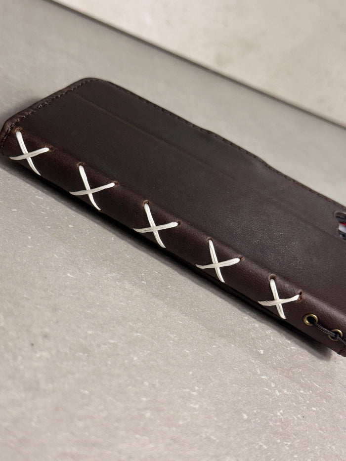 Handmade Leather Wallet Case: Galaxy S21 S22 S23 S24 S25 Ultra, Card Slots
