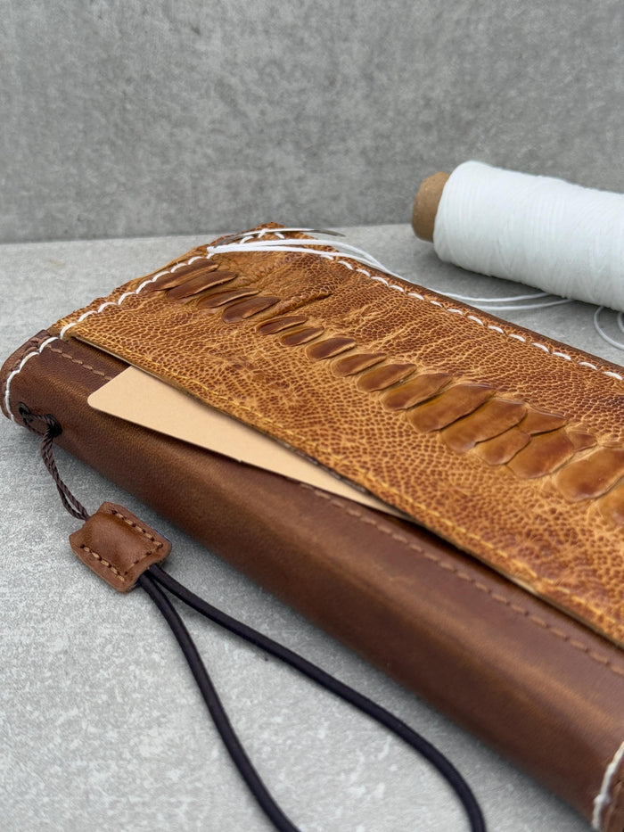 Handmade Leather Wallet Case: Luxury Wireless Phone Cover