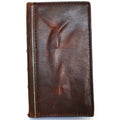 Handmade Leather Wallet Case: Samsung Galaxy, Card Slots, Book Design