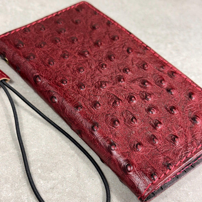 Handmade Leather Wallet Case: Samsung Galaxy, Card Slots, Book Design